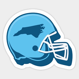 North Carolina Outline Football Helmet Sticker